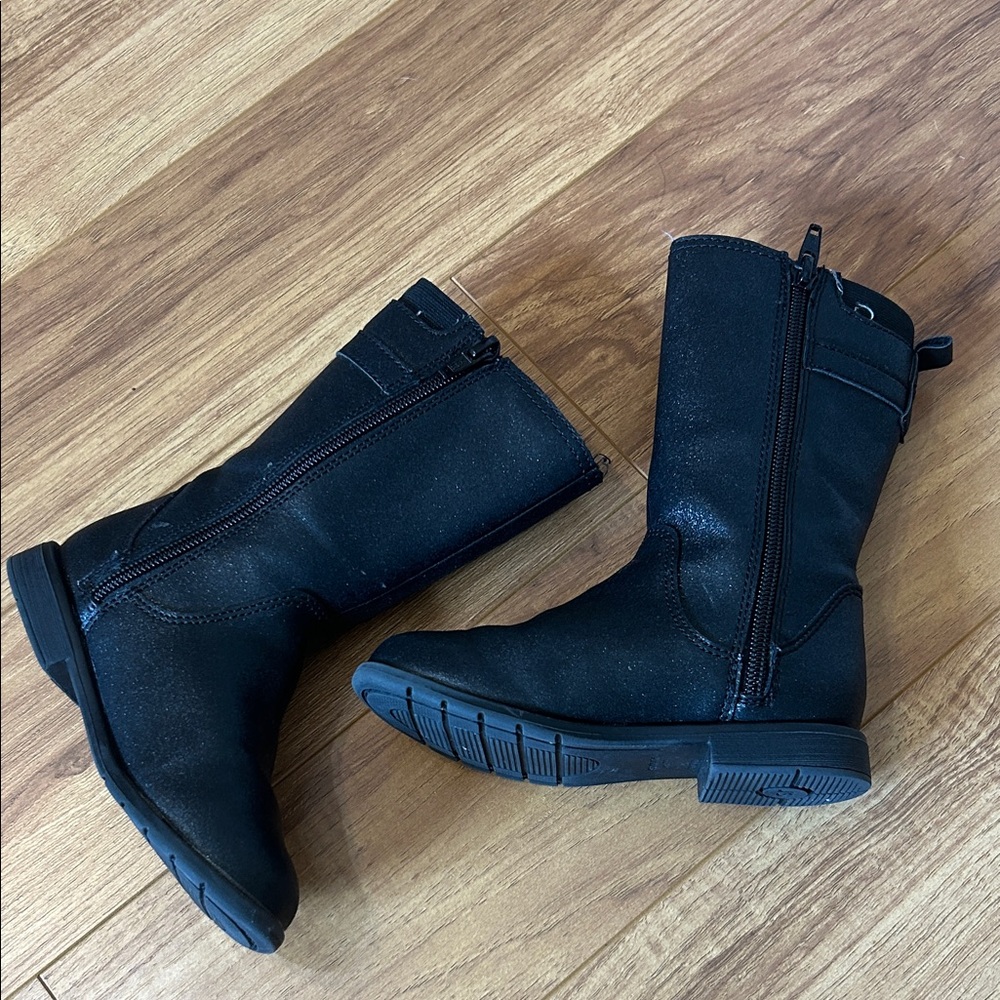 Stride Rite Black Kids Boots - Picture 2 of 6